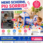 Tenda da gioco per bambini con tunnel - miraviglianegozio