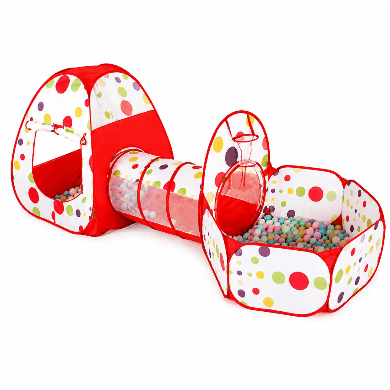 Tenda da gioco per bambini con tunnel - miraviglianegozio