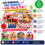 Tenda da gioco per bambini con tunnel - miraviglianegozio