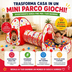 Tenda da gioco per bambini con tunnel - miraviglianegozio